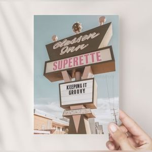 🎀 Classen Inn | Oklahoma | Photography Postcard: 5x7 || gift, retro art, chic